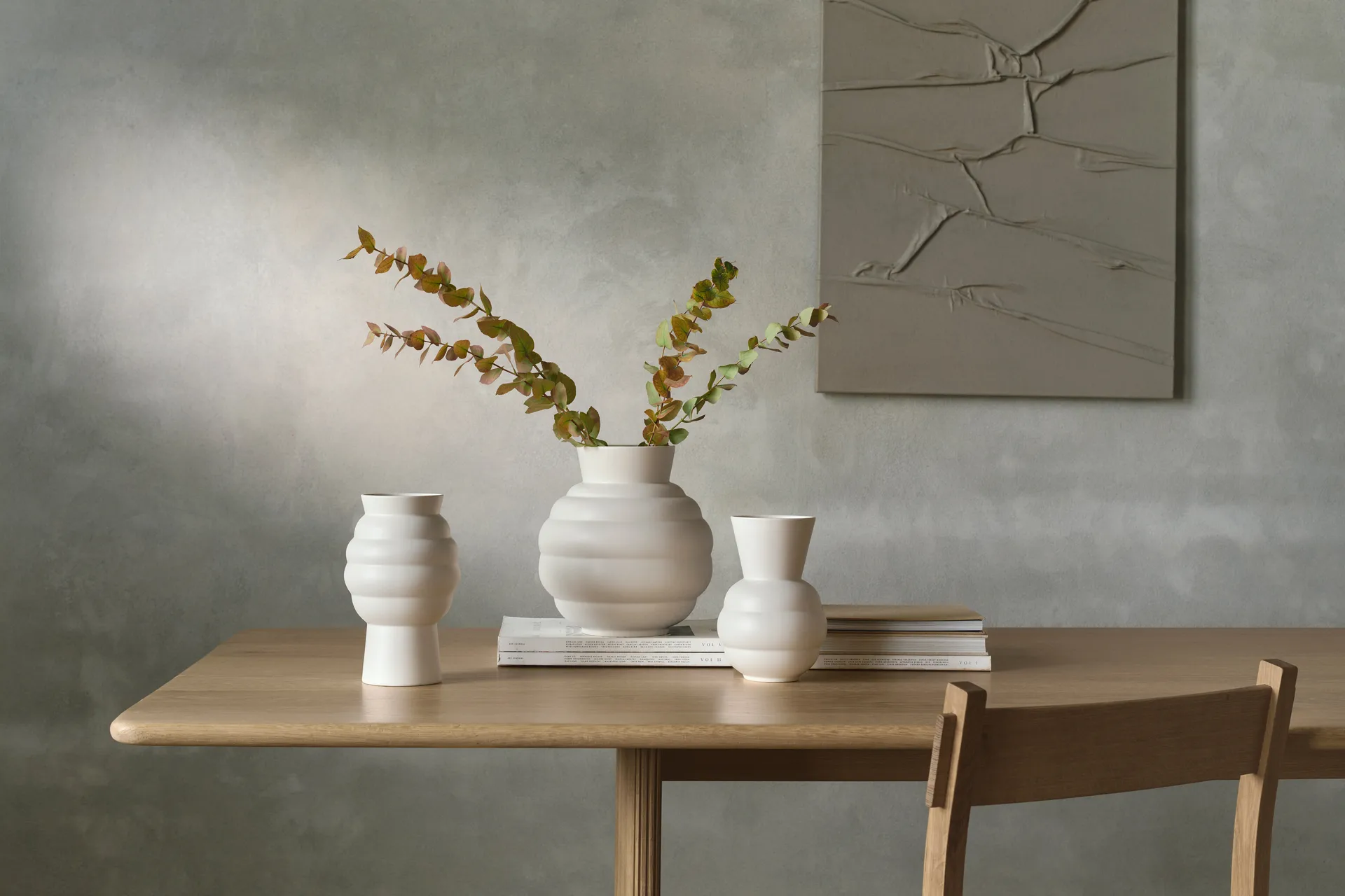 Tortus Archie vase nr. 3 26,5 cm, White Knabstrup Keramik