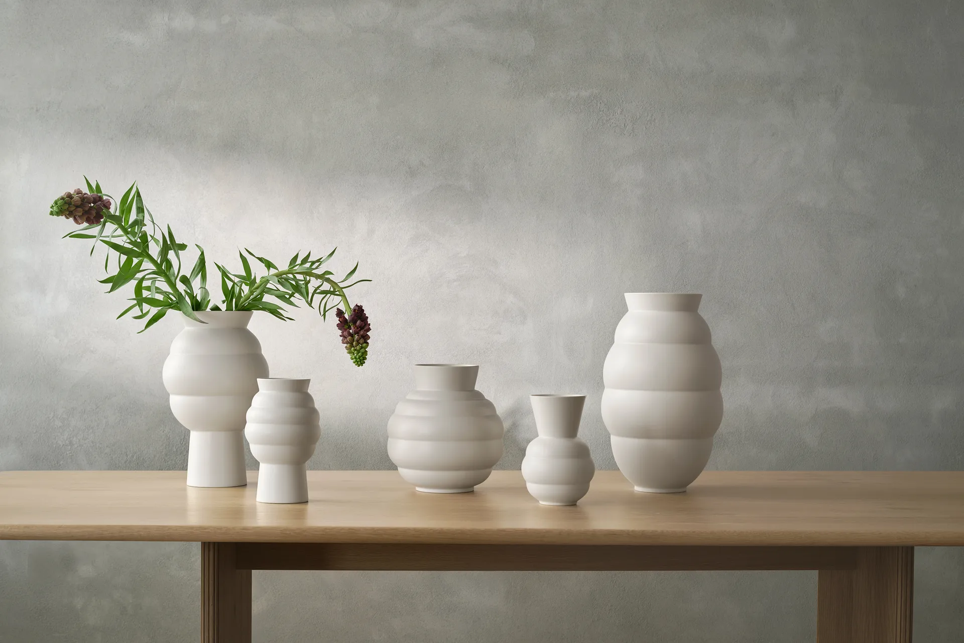 Tortus Archie vase nr. 3 26,5 cm, White Knabstrup Keramik