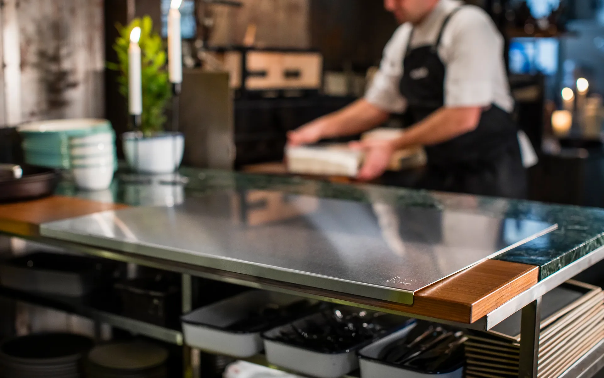 Kockums bakebord rustfritt stål, 60x47,5 cm Kockums Jernverk