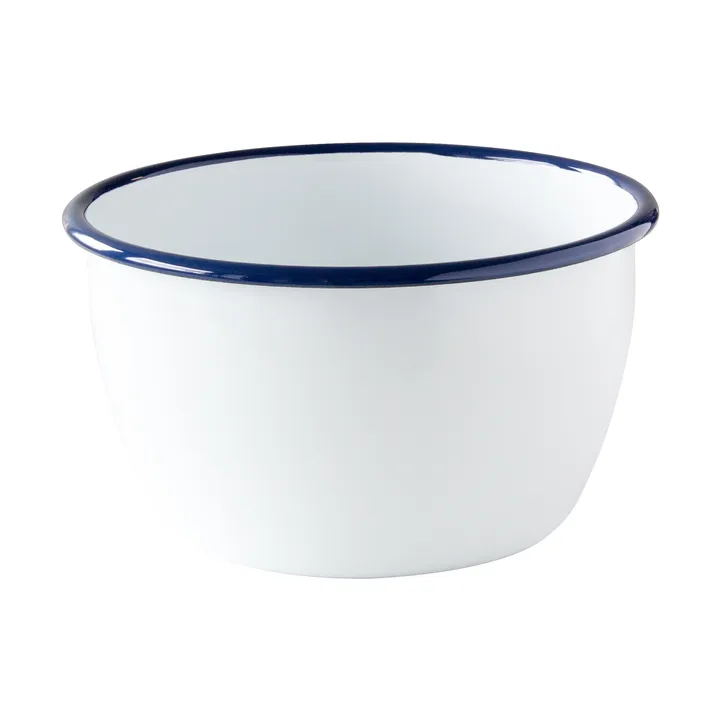 Kockums bolle - Kockums white-blå, Ø18 cm - Kockums Jernverk