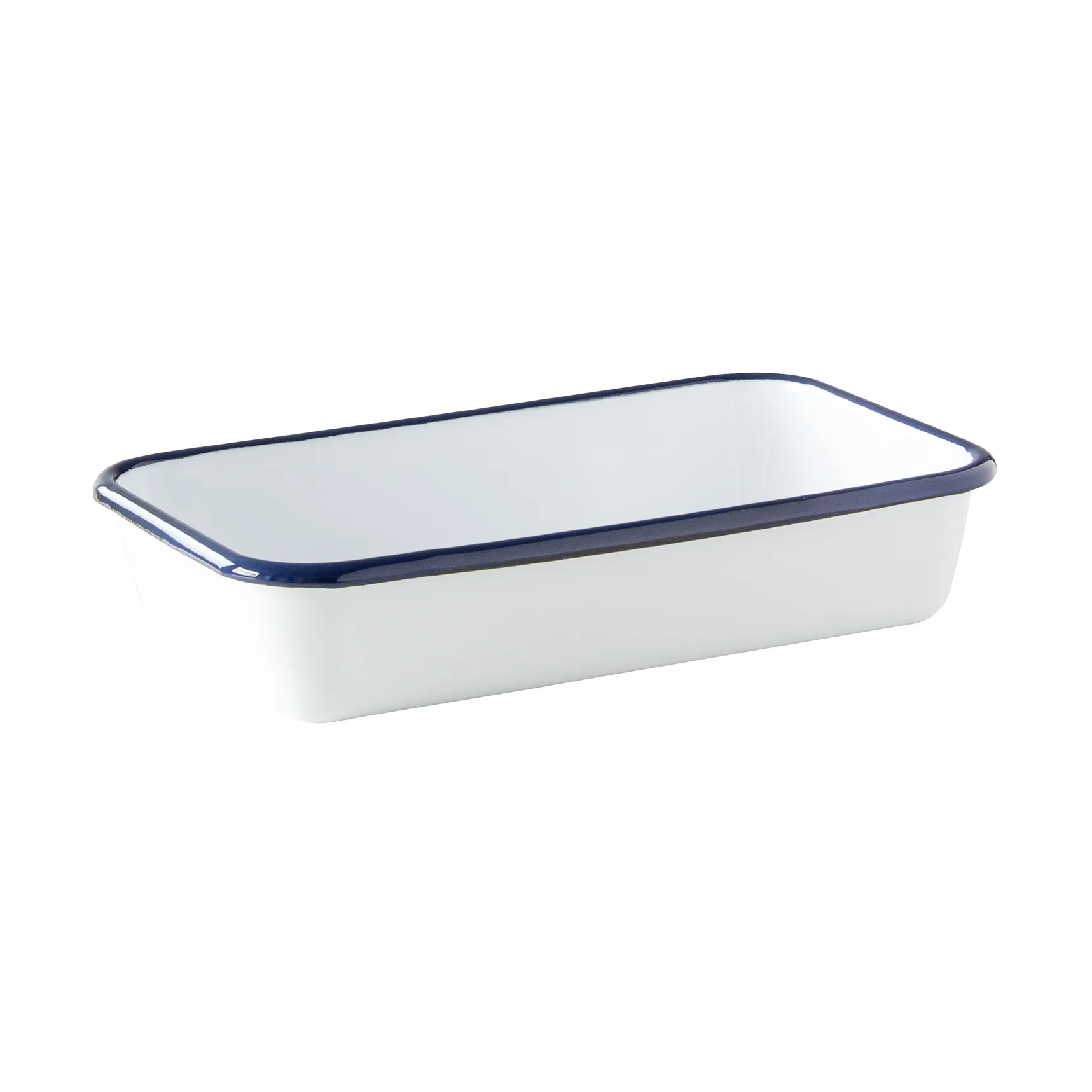 Kockums ildfast form, Kockums white-blå, 23×13,5 cm Kockums Jernverk