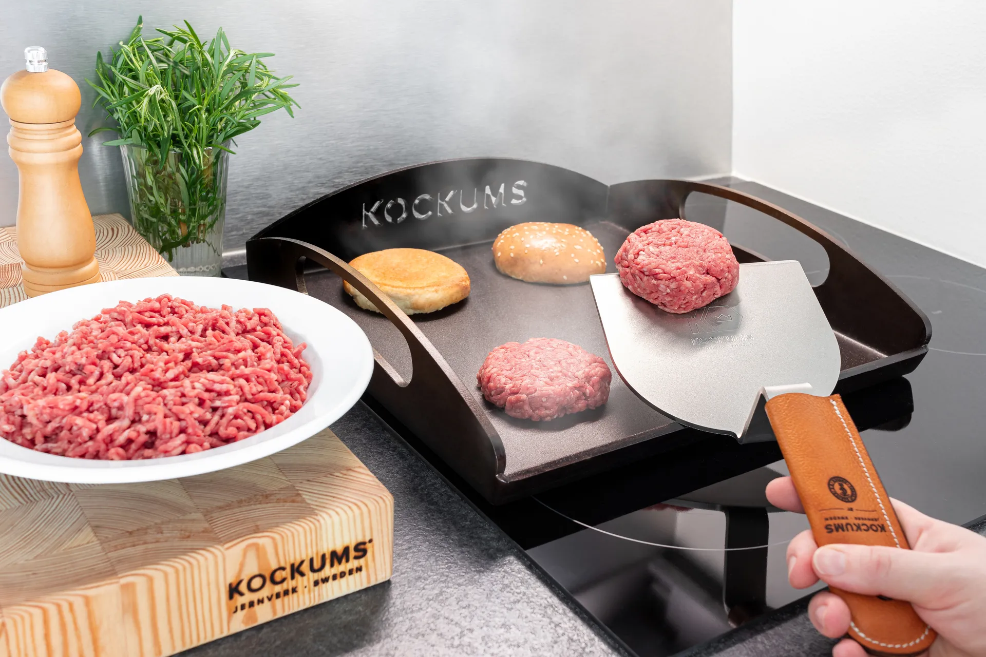 Kockums stekeplate, 35 x 35 cm Kockums Jernverk