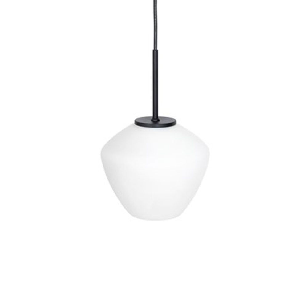 Konsthantverk DK 1-Lys pendel sort/opal