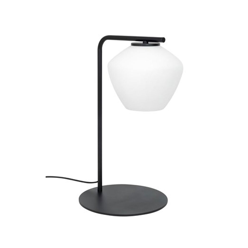 Konsthantverk DK bordlampe sort/opal