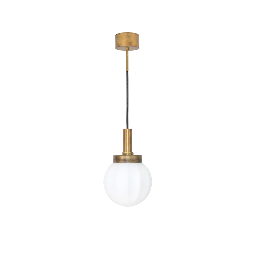 Konsthantverk Klyfta pendel Ø30 cm Ubehandlet messing-opal
