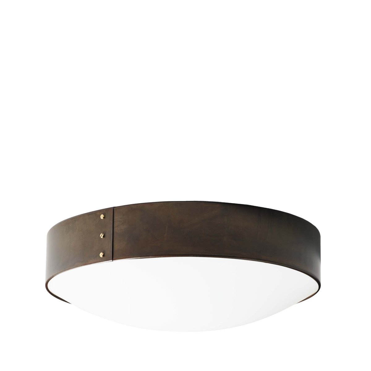 Svep plafond jernoksid, Ø55 cm, opal akryl