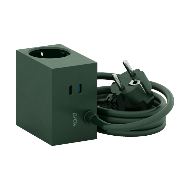 Cuboid+ grenuttak USB-C 30W 2 m, Dark Green Kord
