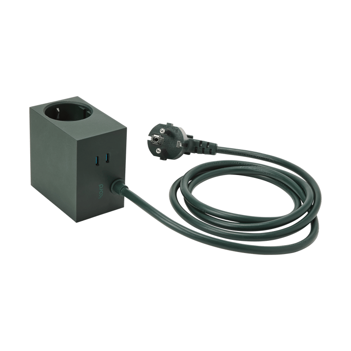 Cuboid+ grenuttak USB-C 30W 2 m, Dark Green Kord