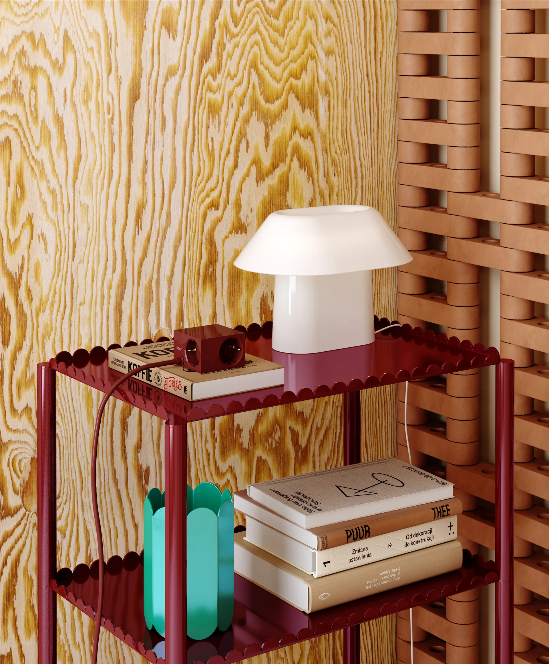 Cuboid+ grenuttak USB-C 30W 2 m, Fired Brick Kord