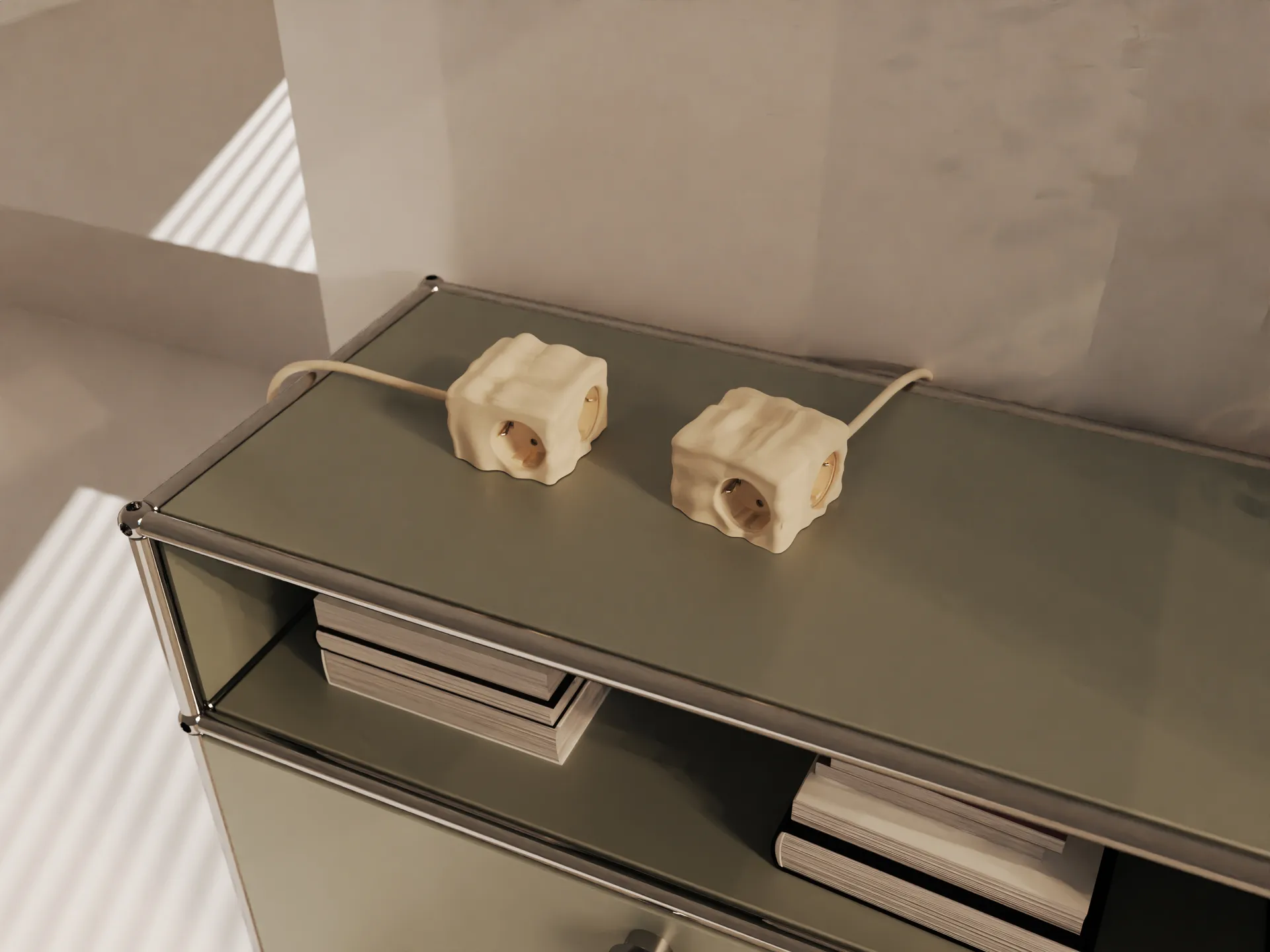 Cumulus+ etui-deksel til Cuboid+ grenuttak, Beige Kord