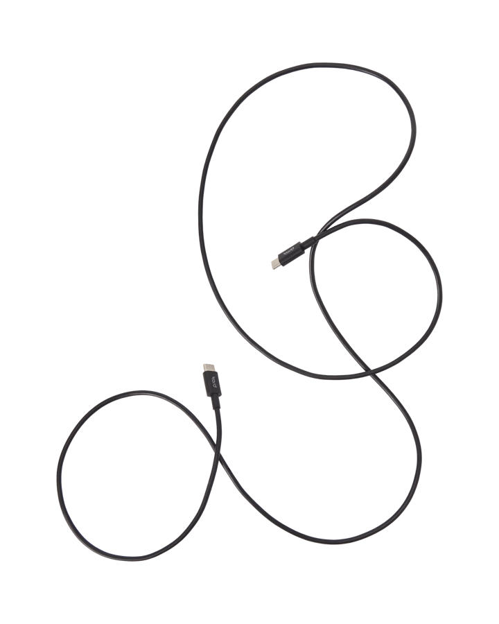 Kord USB-C til USB-C ladekabel 1,8 m, Black Kord