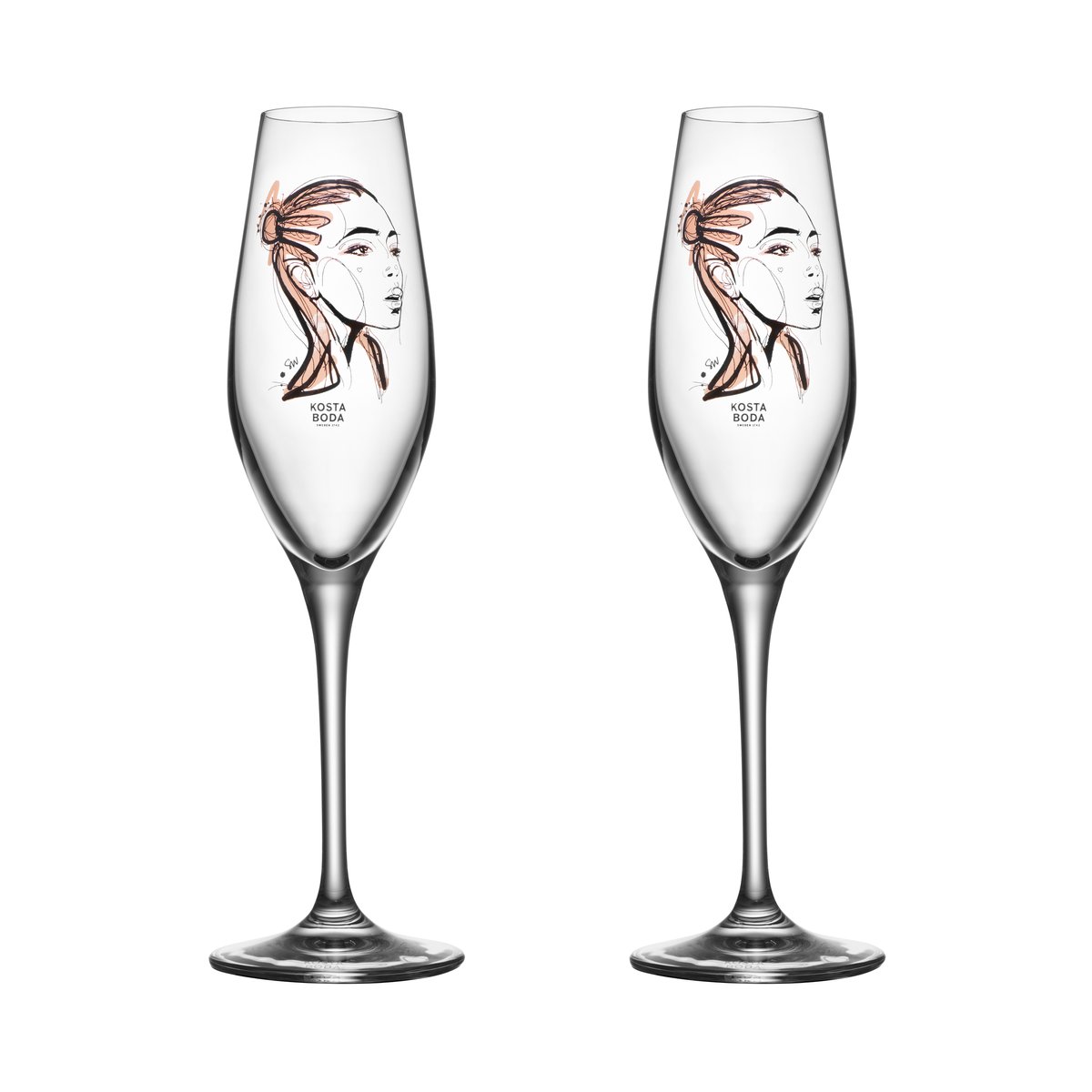 Kosta Boda All about you champagneglass 24 cl 2-stk. Forever Yours