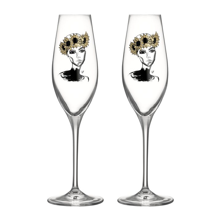 All about you champagneglass 24 cl 2-stk., Let's celebrate you Kosta Boda