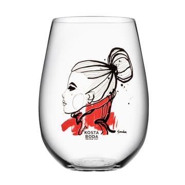 All about you glass 57 cl 2-pakk - want you (rød) - Kosta Boda