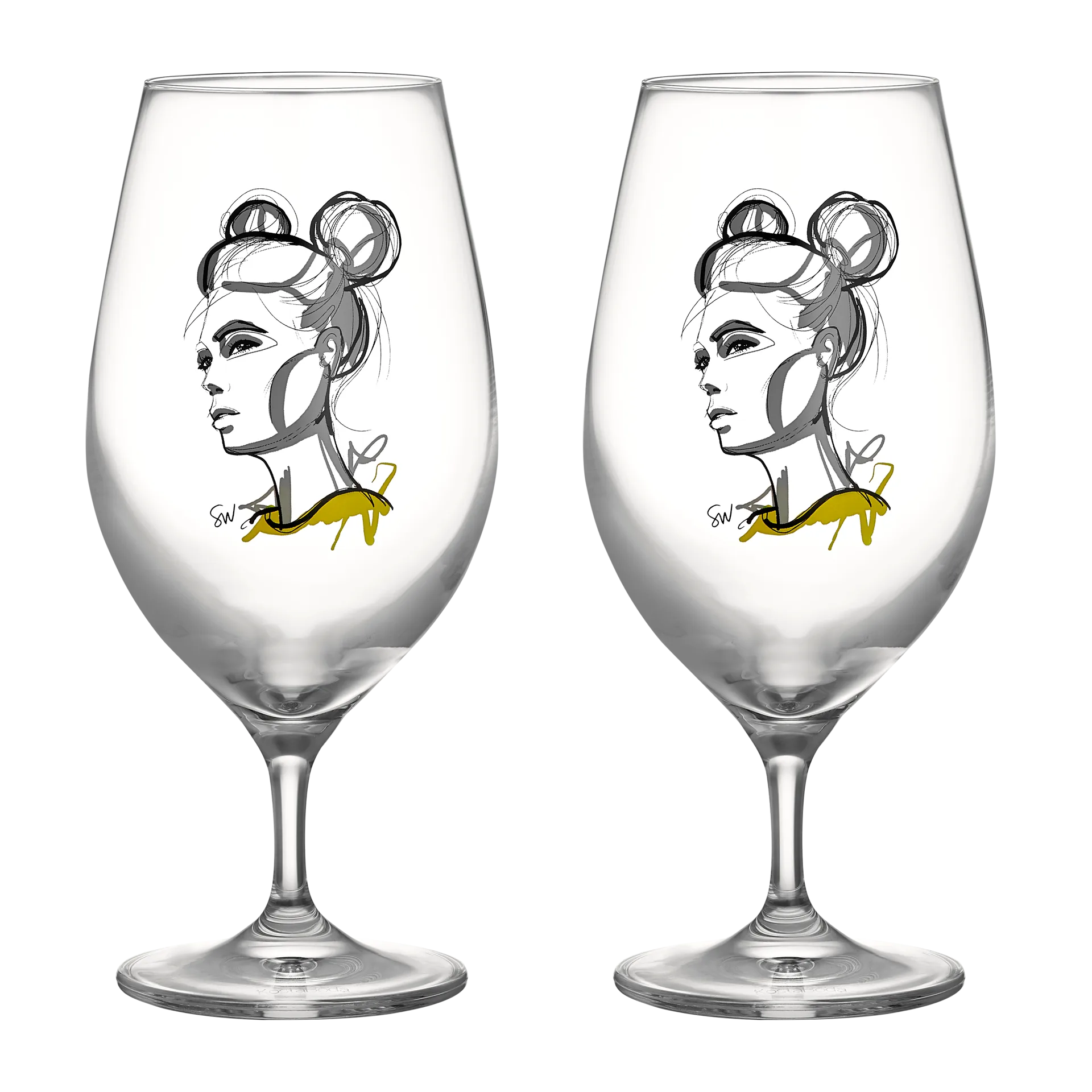 All about you ølglass 40 cl 2-pakn., Cheers to you Kosta Boda