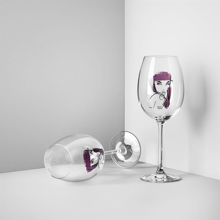 All about you vinglass 52 cl 2-stk., purpurrød Kosta Boda