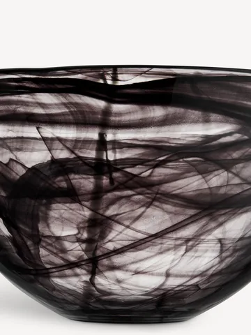 Contrast skål 350 mm - Svart-svart - Kosta Boda