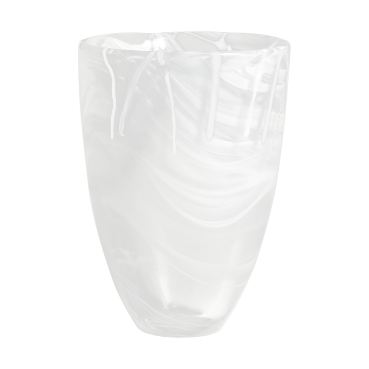 Contrast vase 200 mm, Hvit-hvit Kosta Boda
