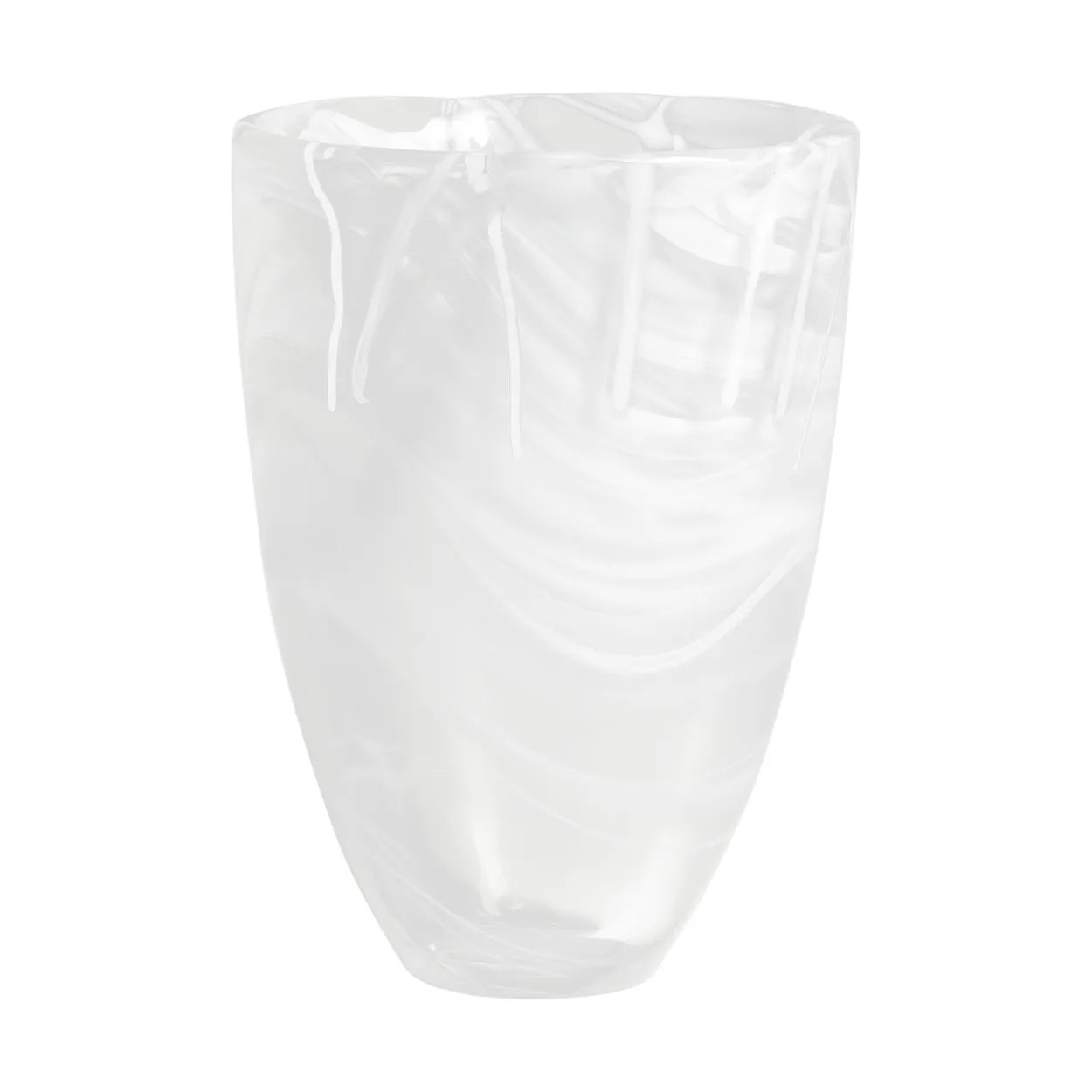 Kosta Boda Contrast vase 200 mm Hvit-hvit