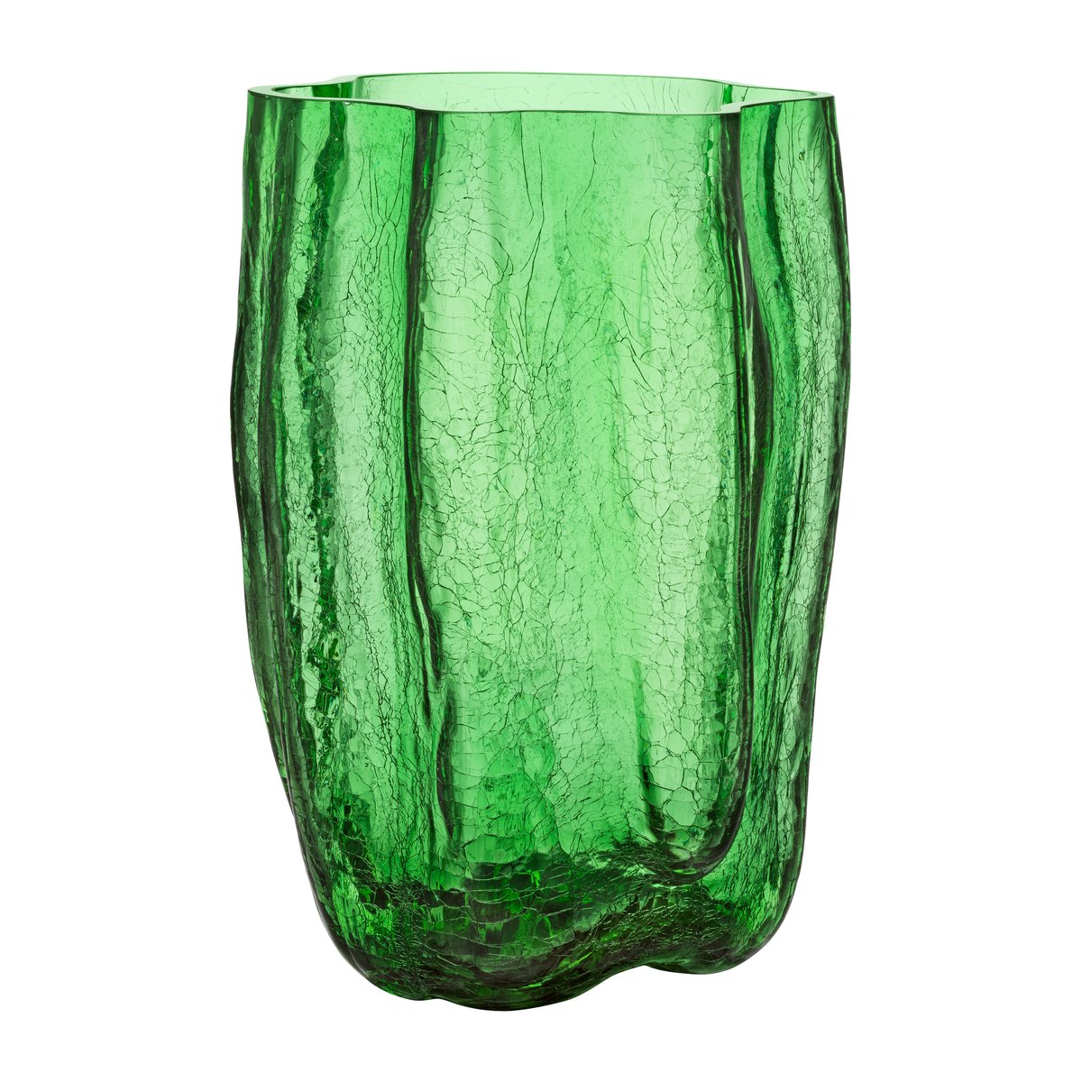 Kosta Boda Crackle vase 37 cm Grønn