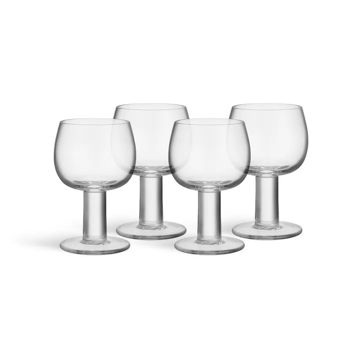 Fars glass - Klar, 4-pakning - Kosta Boda