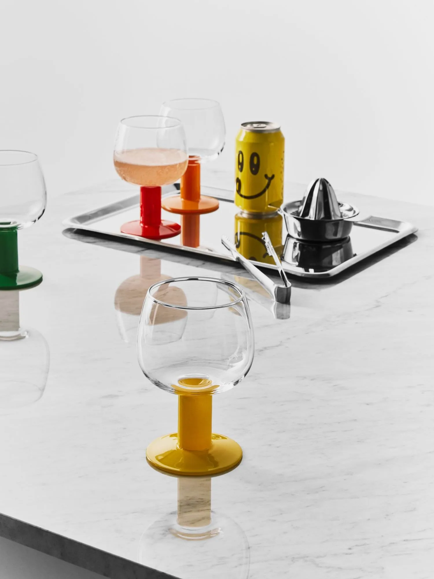 Fars glass, Miksede farger, 40 cl, 4-pakning Kosta Boda