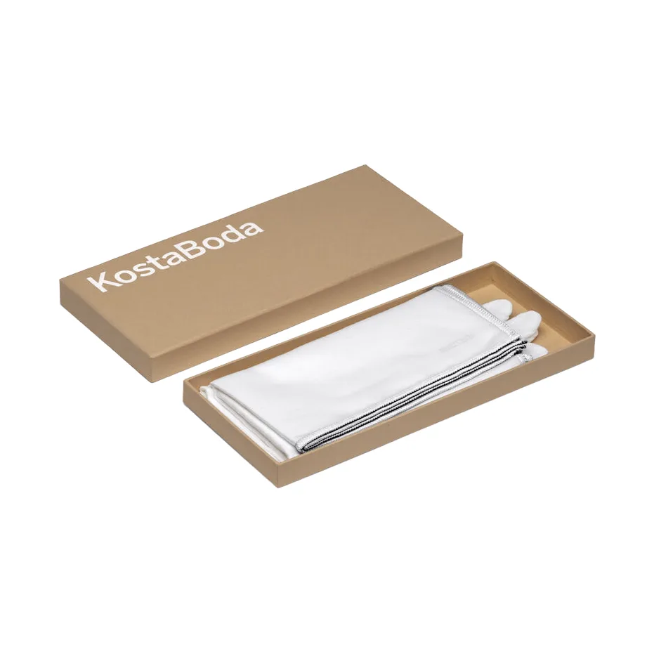 Kosta Boda glass care set box, Hvit, large Kosta Boda