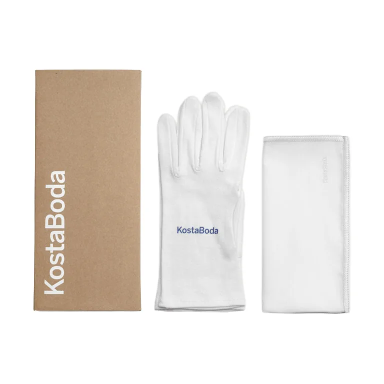 Kosta Boda glass care set box, Hvit, small Kosta Boda