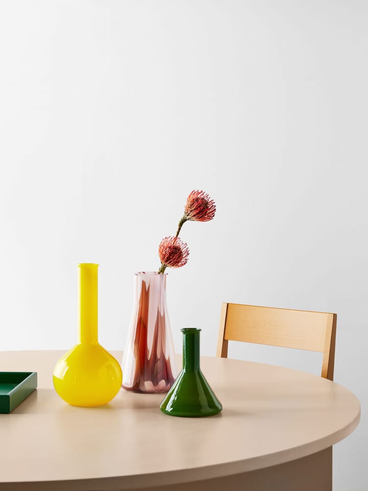 Lab måleglass vase 18,5 cm, Grønn Kosta Boda