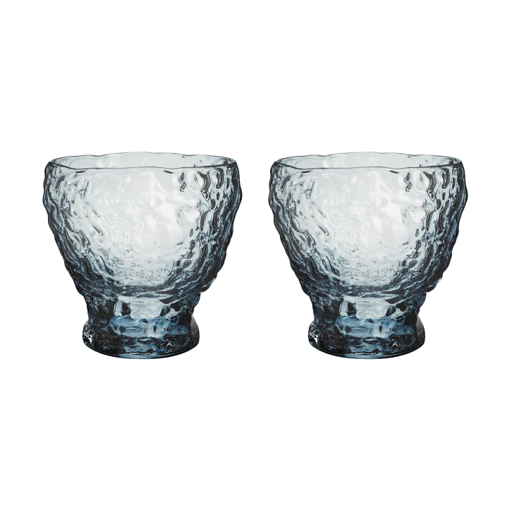 Kosta Boda - Moss tumbler glass 33 cl 2 stk sirkulær