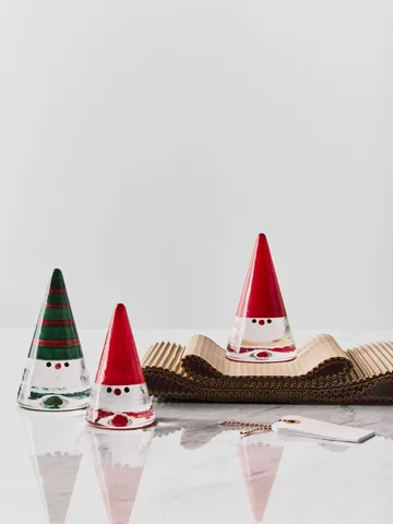 Noel nisse - Grønn, 15 cm - Kosta Boda