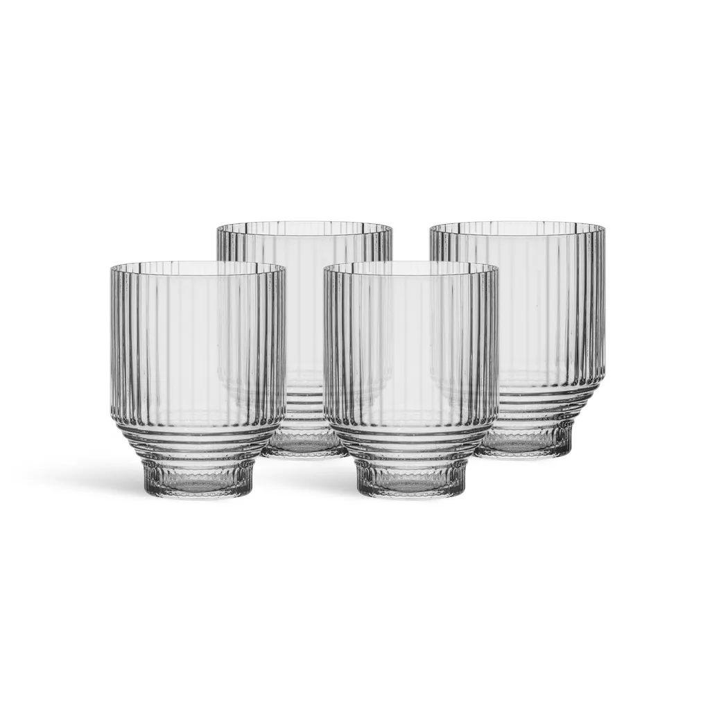 Pavilion lowballglass, Klar, 30 cl, 4-pakning Kosta Boda