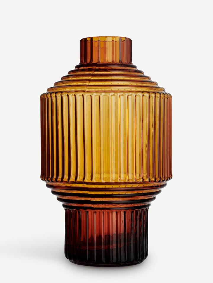 Pavilion vase Ø80x134 mm, Mørk ravfarget Kosta Boda