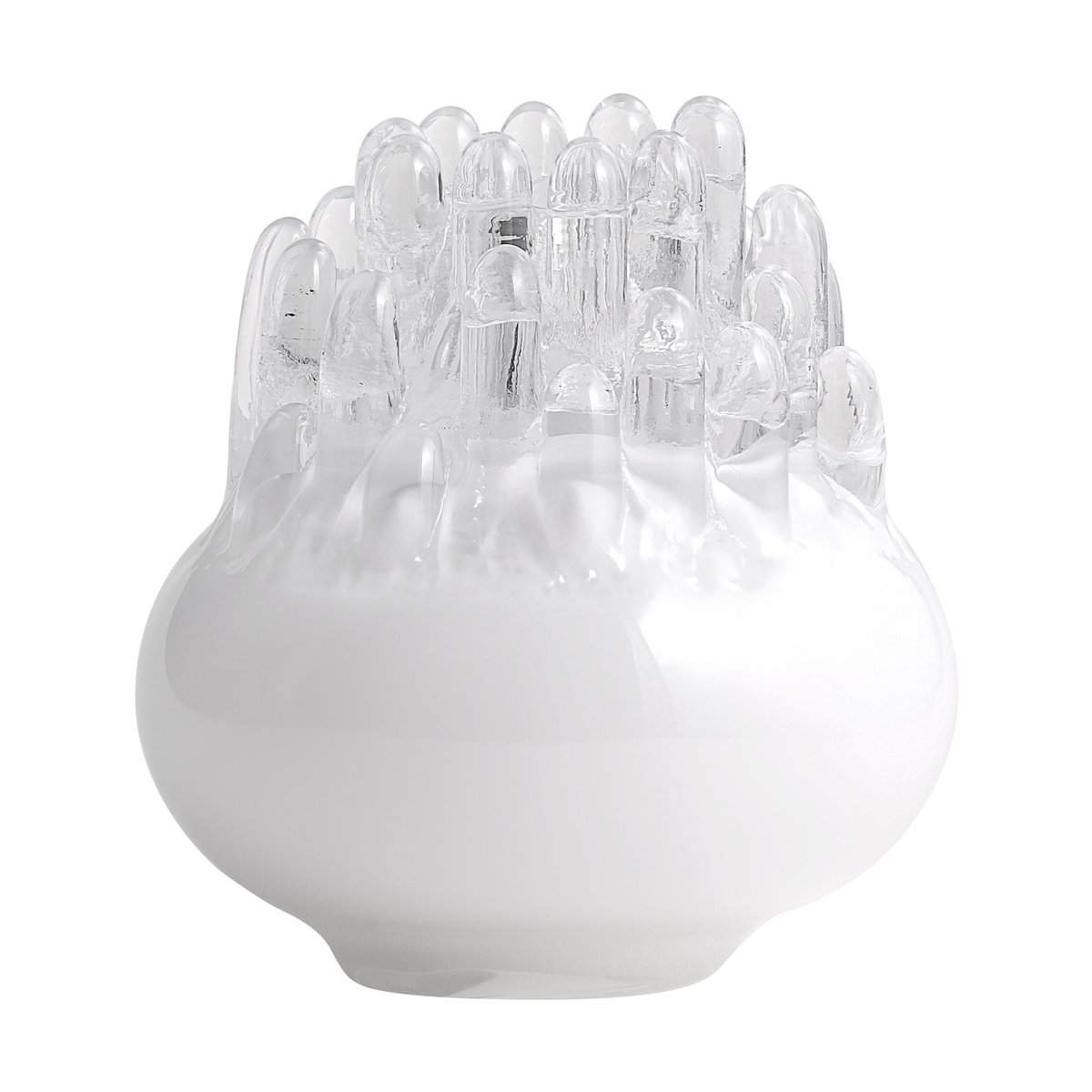 Kosta Boda Polar lysholder 200 mm Hvit
