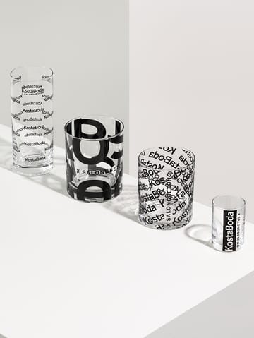 Salong Betong DOF glass 35 cl 2-pakning - Klar-sort - Kosta Boda