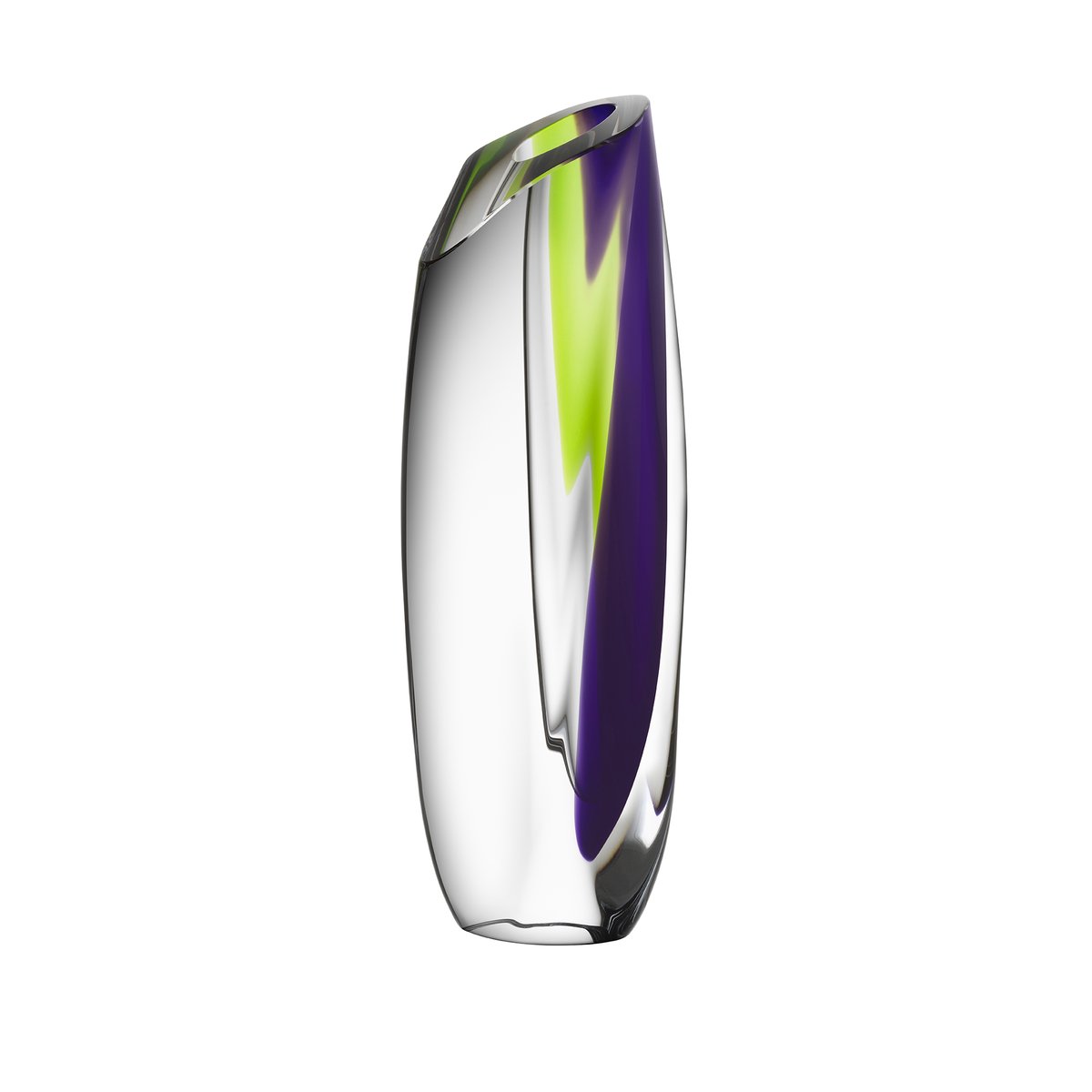 Kosta Boda Saraband vase 36 cm Lilla-grønn