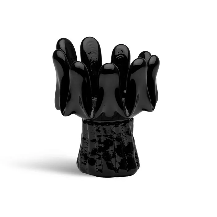 Kosta Boda Solros lyslykter 11,5 cm Svart