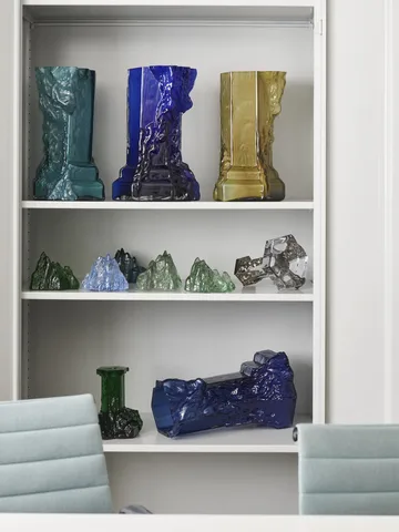 The Rock telysholder 91 mm - Smaragd grønn - Kosta Boda