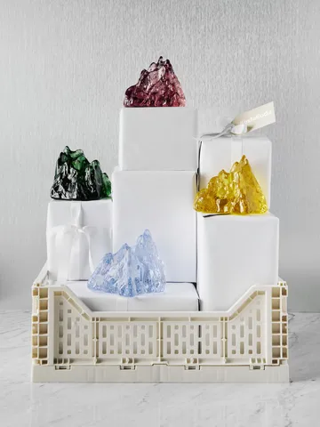 The Rock telysholder 91 mm - Smaragd grønn - Kosta Boda