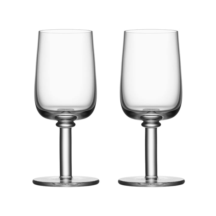 Viva glass på fot 25 cl 2-stk. - Klar - Kosta Boda