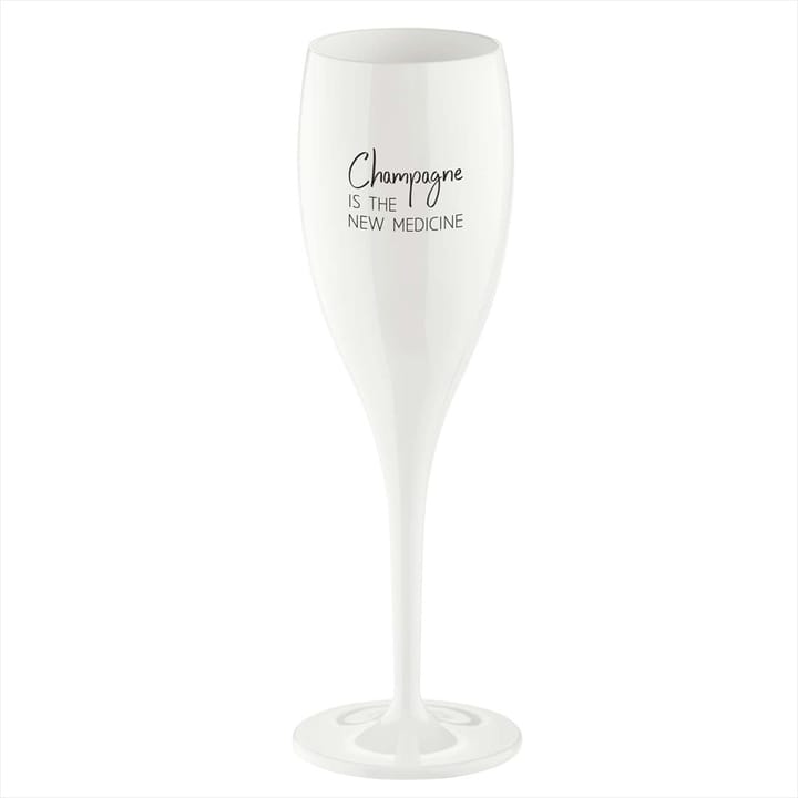 Cheers champagneglass 10 cl 6-pakning - Champagne the new medicine - Koziol