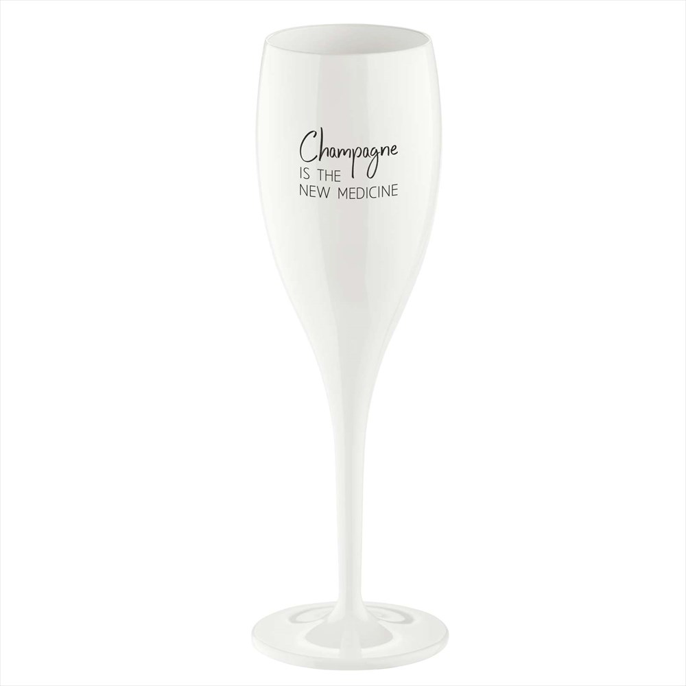 Koziol Cheers champagneglass 10 cl 6-pakning Champagne the new medicine