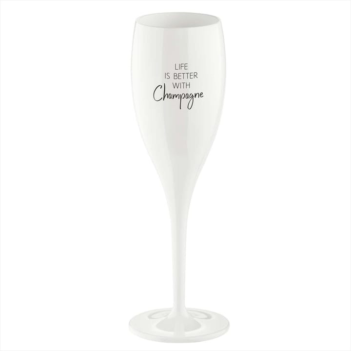 Cheers champagneglass 10 cl 6-pakning - Life is better with champagne - Koziol