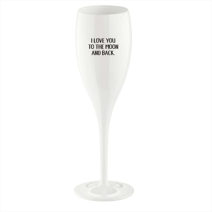 Cheers champagneglass 10 cl 6-pakning - Love you to the moon - Koziol
