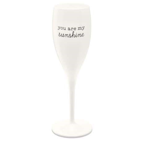 Cheers champagneglass 10 cl 6-pakning - You are my sunshine - Koziol