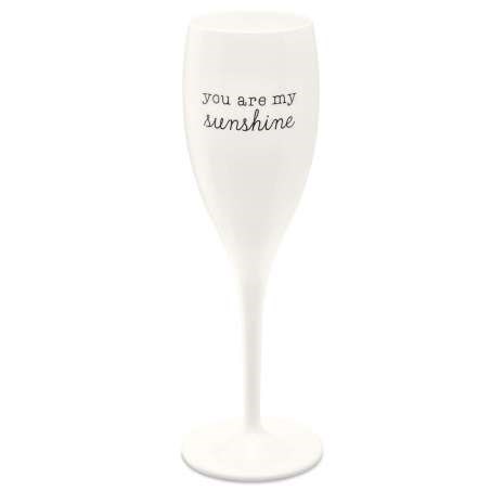 Koziol Cheers champagneglass 10 cl 6-pakning You are my sunshine