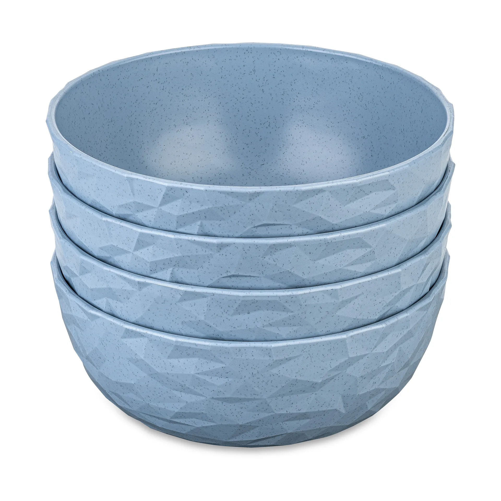 Club bolle Ø16,2 cm 4-pakning biocirkulær termoplast, Nature flower blue Koziol