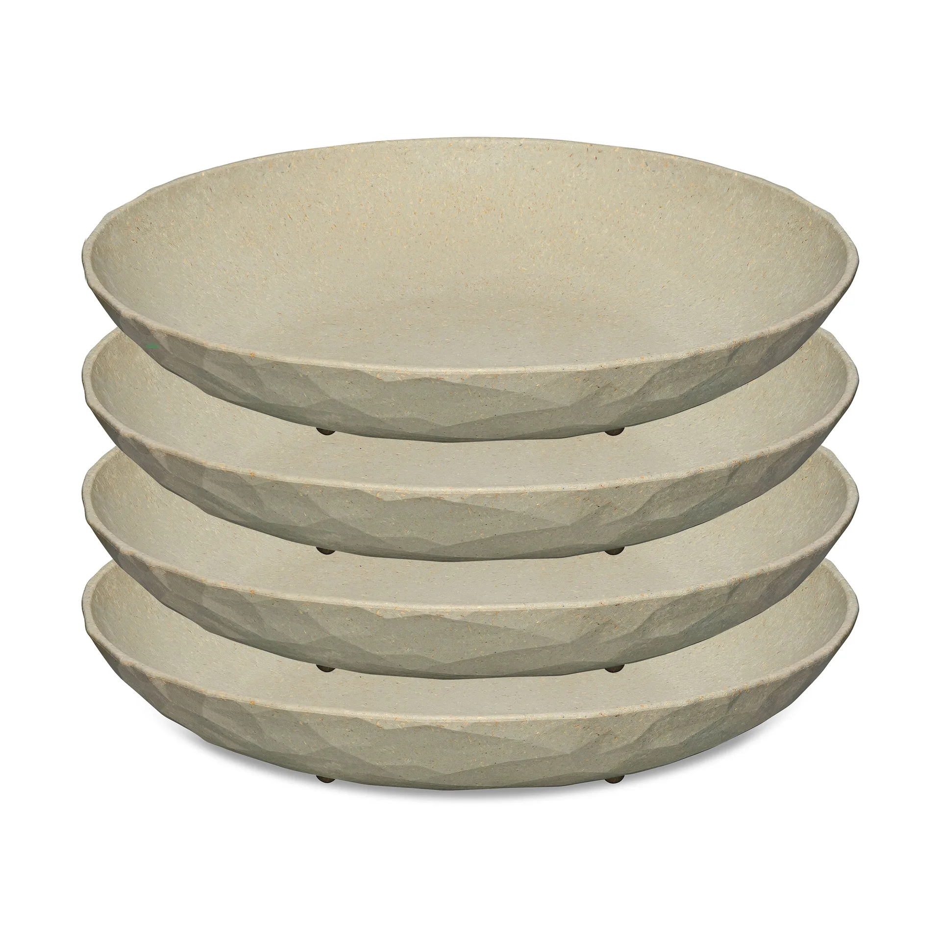 Club dyp tallerken Ø 22 cm 4-pakning, Nature desert sand Koziol