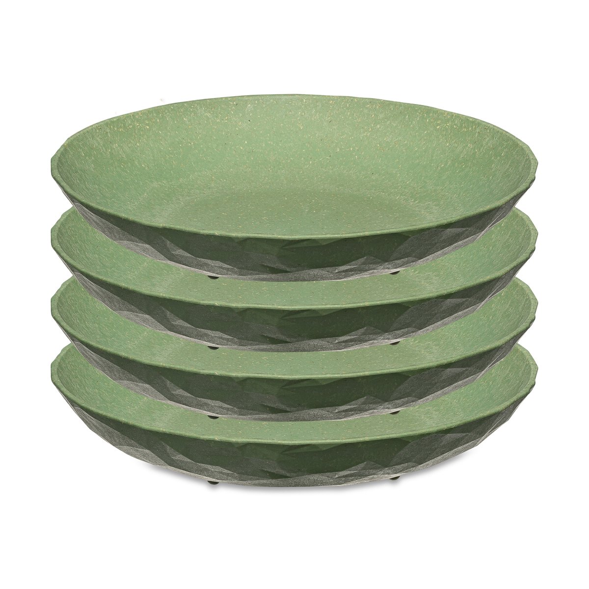 Club dyp tallerken Ø 22 cm 4-pakning Nature leaf green