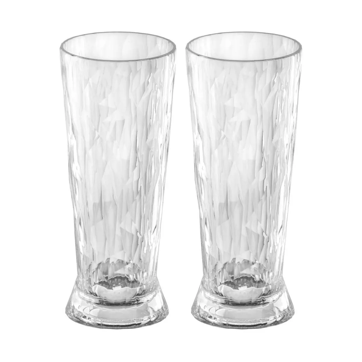 Club No. 10 ølglass plast 30 cl 2-pakning, Krystallklar Koziol